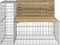 vidaXL - Tuinbank - schanskorfontwerp - 92x71x65,5 - cm - geïmpregneerd - hout