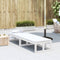 vidaXL - Tuinbank - verlengbaar - massief - grenenhout - wit