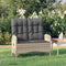 vidaXL - Tuinbank - verstelbaar - met - kussens - 107 - cm - poly - rattan - grijs
