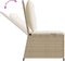 vidaXL - Tuinbank - verstelbaar - met - kussens - poly - rattan - beige