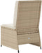 vidaXL - Tuinbank - verstelbaar - met - kussens - poly - rattan - beige