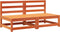 vidaXL - Tuinbank - zonder - armleuning - 2 - st - 70x70x67 - cm - grenenhout - wasbruin