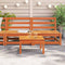 vidaXL - Tuinbank - zonder - armleuning - 2 - st - 70x70x67 - cm - grenenhout - wasbruin