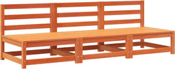 vidaXL - Tuinbank - zonder - armleuning - 3 - st - 70x70x67 - cm - grenenhout - wasbruin
