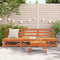 vidaXL - Tuinbank - zonder - armleuning - 3 - st - 70x70x67 - cm - grenenhout - wasbruin