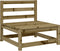 vidaXL - Tuinbank - zonder - armleuning - 70x70x67 - cm - geïmpregneerd - grenenhout