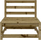 vidaXL - Tuinbank - zonder - armleuning - 70x70x67 - cm - geïmpregneerd - grenenhout