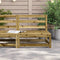vidaXL - Tuinbank - zonder - armleuning - 70x70x67 - cm - geïmpregneerd - grenenhout