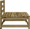 vidaXL - Tuinbank - zonder - armleuning - 70x70x67 - cm - geïmpregneerd - grenenhout