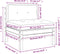 vidaXL - Tuinbank - zonder - armleuning - met - kussens - 2 - st - grenenhout - wasbruin