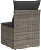 vidaXL - Tuinbank - zonder - armleuning - met - kussens - poly - rattan - grijs
