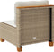 vidaXL - Tuinbank - zonder - armleuning - met - kussens - poly - rattan - beige