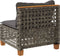 vidaXL - Tuinbank - zonder - armleuning - met - kussens - poly - rattan - grijs