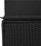 vidaXL - Tuinbank - zonder - armleuning - met - kussens - poly - rattan - zwart