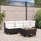 vidaXL - Tuinbank - zonder - armleuning - met - kussens - poly - rattan - zwart