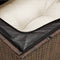 vidaXL - Tuinbank - zonder - armleuning - met - kussens - poly - rattan - bruin