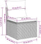 vidaXL - Tuinbank - zonder - armleuning - met - kussens - poly - rattan - lichtgrijs