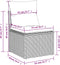 vidaXL - Tuinbank - zonder - armleuning - met - kussens - poly - rattan - grijs