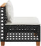 vidaXL - Tuinbank - zonder - armleuning - met - kussens - poly - rattan - zwart