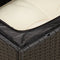 vidaXL - Tuinbank - zonder - armleuning - met - kussens - poly - rattan - zwart