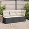 vidaXL - Tuinbank - zonder - armleuning - met - kussens - poly - rattan - zwart