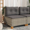 vidaXL - Tuinbank - zonder - armleuning - met - kussens - poly - rattan - grijs