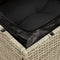 vidaXL - Tuinbank - zonder - armleuning - met - kussens - poly - rattan - lichtgrijs