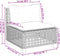vidaXL - Tuinbank - zonder - armleuning - met - kussens - poly - rattan - zwart