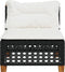 vidaXL - Tuinbank - zonder - armleuning - met - kussens - poly - rattan - zwart