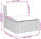 vidaXL - Tuinbank - zonder - armleuning - met - kussens - poly - rattan - grijs