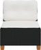 vidaXL - Tuinbank - zonder - armleuning - met - kussens - poly - rattan - zwart