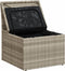 vidaXL - Tuinbank - zonder - armleuning - met - kussens - poly - rattan - lichtgrijs