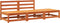 vidaXL - Tuinbank - zonder - armleuning - met - voetenbank - grenenhout - wasbruin