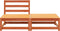 vidaXL - Tuinbank - zonder - armleuning - met - voetenbank - grenenhout - wasbruin