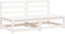 vidaXL - Tuinbank - zonder - armleuningen - 2 - st - 70x70x67 - cm - grenenhout - wit