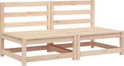 vidaXL - Tuinbank - zonder - armleuningen - 2 - st - 70x70x67 - cm - grenenhout