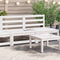 vidaXL - Tuinbank - zonder - armleuningen - 2 - st - 70x70x67 - cm - grenenhout - wit