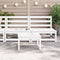 vidaXL - Tuinbank - zonder - armleuningen - 2 - st - 70x70x67 - cm - grenenhout - wit