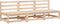 vidaXL - Tuinbank - zonder - armleuningen - 3 - st - 70x70x67 - cm - grenenhout