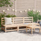 vidaXL - Tuinbank - zonder - armleuningen - 3 - st - 70x70x67 - cm - grenenhout