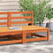 vidaXL - Tuinbank - zonder - armleuningen - 70x70x67 - cm - grenenhout - wasbruin