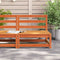 vidaXL - Tuinbank - zonder - armleuningen - 70x70x67 - cm - grenenhout - wasbruin