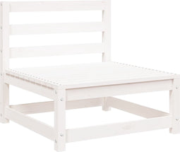 vidaXL - Tuinbank - zonder - armleuningen - 70x70x67 - cm - massief - grenenhout - wit