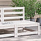 vidaXL - Tuinbank - zonder - armleuningen - 70x70x67 - cm - massief - grenenhout - wit