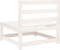 vidaXL - Tuinbank - zonder - armleuningen - 70x70x67 - cm - massief - grenenhout - wit