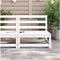 vidaXL - Tuinbank - zonder - armleuningen - 70x70x67 - cm - massief - grenenhout - wit