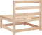 vidaXL - Tuinbank - zonder - armleuningen - 70x70x67 - cm - massief - grenenhout