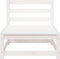 vidaXL - Tuinbank - zonder - armleuningen - 70x70x67 - cm - massief - grenenhout - wit
