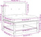 vidaXL - Tuinbank - zonder - armleuningen - met - kussens - hout