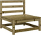 vidaXL - Tuinbank - zonder - armleuningen - met - kussens - hout